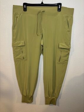 all in motion Olive Green Cargo Joggers with Drawstring